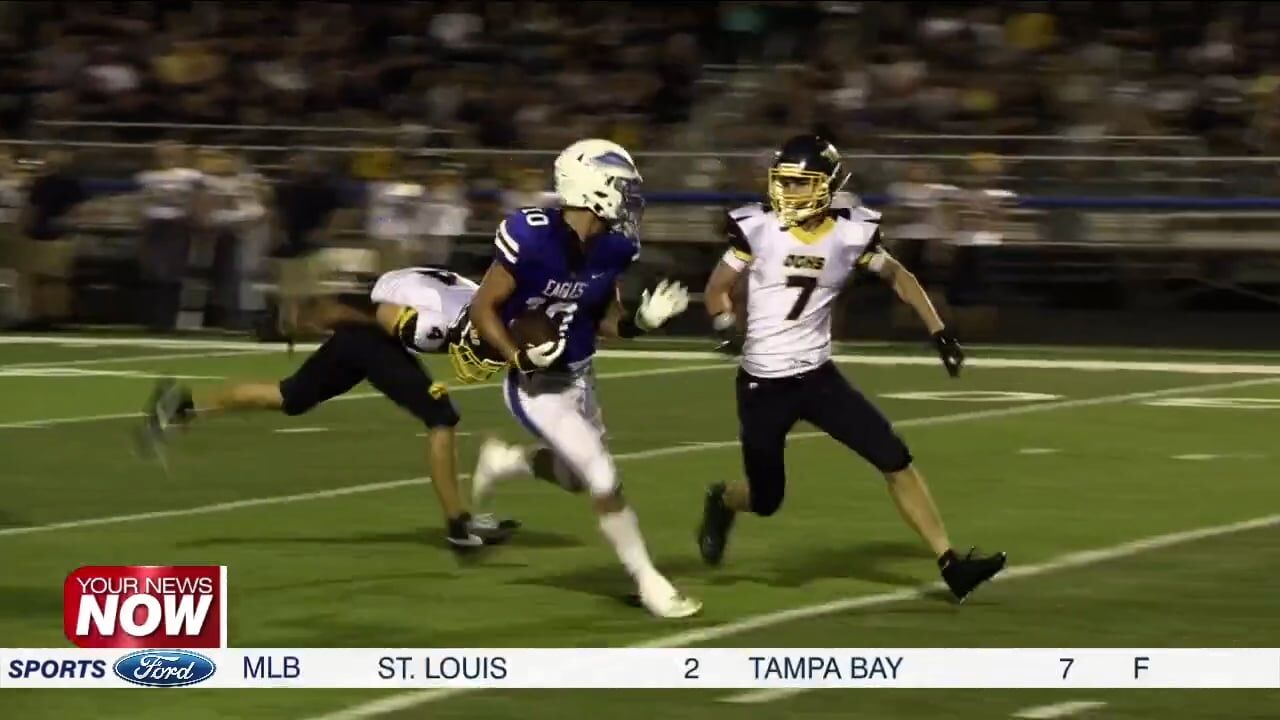 Play of the Week - 08/24/25: Elchert’s one-handed snag turns into TD in Liberty-Benton’s 35-0 win